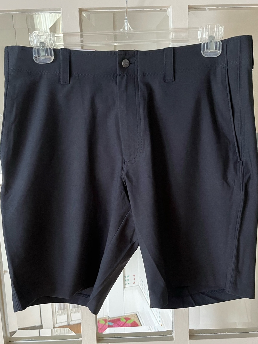Callaway Men's Black Flat-Front Golf Shorts - Size 34